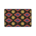 thumbnail image 7 of Vintage Aboriginal Tribe Style Red Rugs Doormat, Non-Slip Machine Washable Carpets Floor Door Mat , 36" x 24", 7 of 7