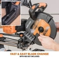 thumbnail image 5 of Evolution R255SMS-DB+: Dual Bevel Sliding Miter Saw With 10 in. Multi-Material Cutting Blade, 5 of 26