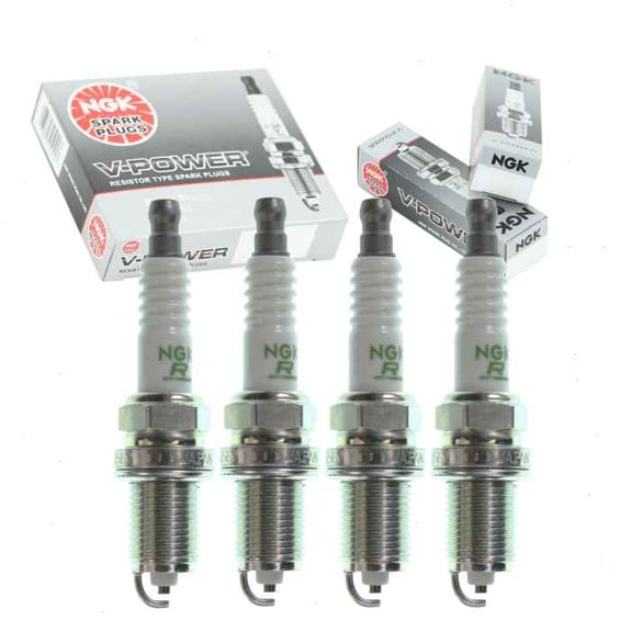 4 pc NGK V-Power Spark Plugs compatible with Toyota Celica 1.8L L4 2004-2005