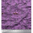 thumbnail image 1 of Soimoi Cotton Duck Fabric Leaves Printed Fabric 1 Yard 42 Inch Wide, 1 of 3