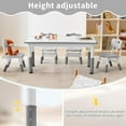 thumbnail image 6 of Adjustable Kids Table, Arts and Crafts Child Table with Graffiti Desktop, 7 Level Height Adjustable Children Table for Ages 3-8, Easy to Wipe Toddler Desk for Classrooms/Daycares/Homes, 6 of 7