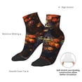 thumbnail image 6 of Pofeuu Vintage Floral Skull Print 30cm Socks, Adult Running Hiking Socks for Youth and Adult, 6 of 7