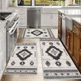 thumbnail image 6 of Kitchen Rugs Sets of 3 Non Slip Washable Kitchen Mats for Floor, Waterproof Kitchen Runner Rug, Floor Mat Carpet for Entryway, Laundry, Sink, Hallway, Bathroom, 6 of 12