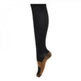 thumbnail image 3 of Copper Fiber Long Soks Dance Ballet High Compression Sport Solid Long Stocking Fitness Football BaseBall Sun Protection, 3 of 5