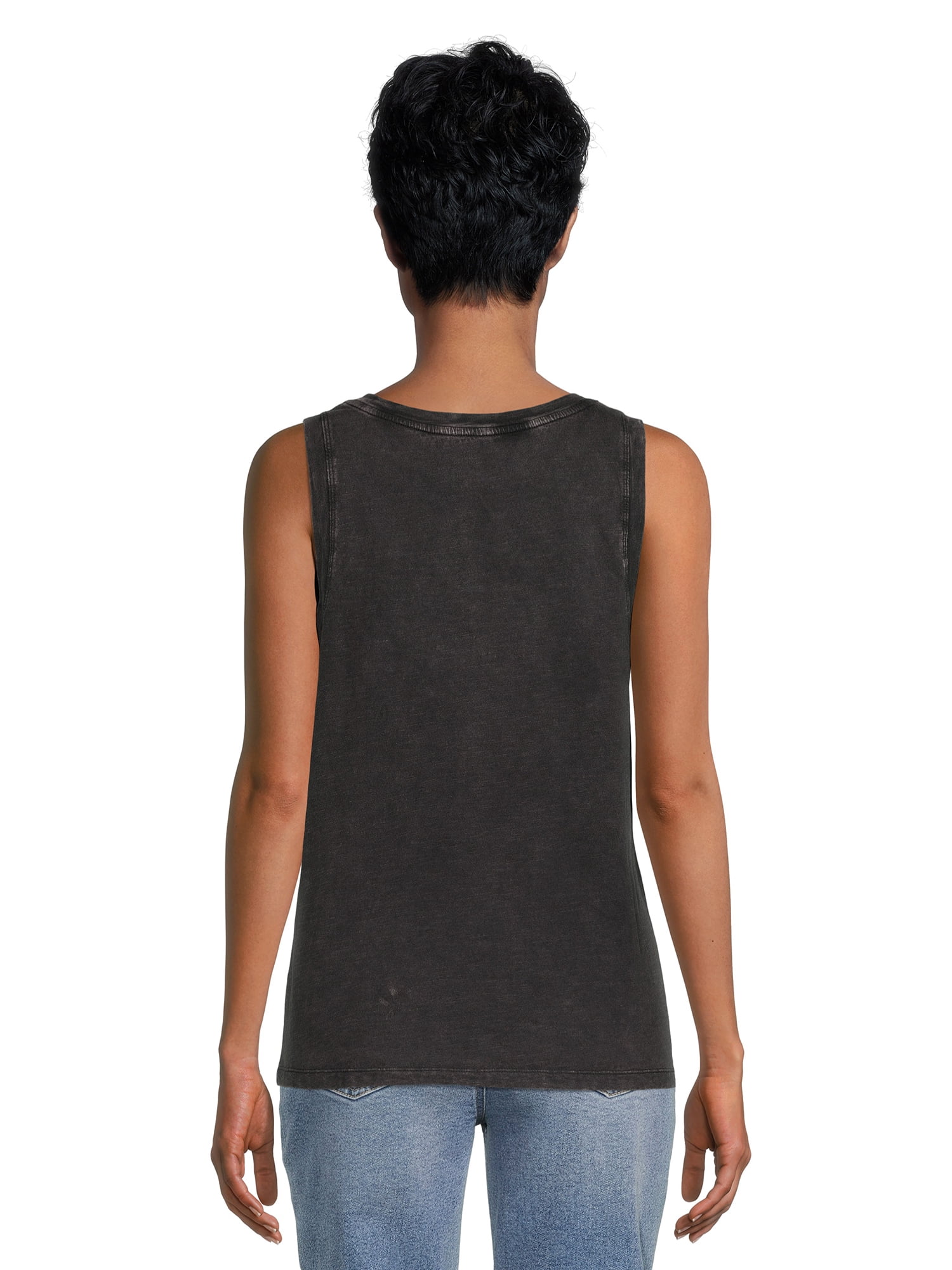 Time and Tru Women's Mineral Wash Tank Top, Sizes XS-XXXL