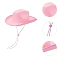thumbnail image 6 of yotijay Cowboy Hat Adults Comfortable Cowgirl Hat for Party Favor Performance Events Pink, 6 of 9
