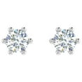 thumbnail image 3 of 0.40 Carat 6-Prong Set Diamond Stud Earrings in 10K White Gold, 3 of 6