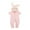 Pink, variant on OGLCCG Newborn Infant Hoodie Playsuit Jumpsuits Cute Rabbit Ears Short Sleeve Onesie Romper Casual Zip Up Outfit Clothes for Baby Girl Boy 0-18M