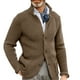 thumbnail image 2 of Chaqueta De Hombre De Color Puro Informal Transpirable Cuello Levantado Cuello En V Chaqueta De Hombre Mantenimiento Cálido Para Fiestas Y Viajes ANGGREK Ropa, 2 of 6