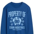 thumbnail image 3 of Marvel Iron Man - Property Of Stark Industries - Men's Long Sleeve Graphic T-Shirt, 3 of 5