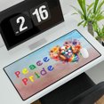 thumbnail image 3 of Peace Love Pride Cavalier King Charles Spaniel with Rainbow Sunglasses LGBT LGBTQ+ Desk Mat Full Keyboard Mouse Pad Dog Lover Gifts Large Mousepad - 01004, 3 of 5
