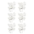 thumbnail image 1 of 6pcs Elk Shaped Napkin Buckles Decorative Elk Napkin Rings Christmas Elk Theme Napkin Rings, 1 of 2