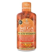 Tropical Oasis - Mega Daily Multivitamin | Premium Liquid Vitamin Supplement with 80+ Vitamins, Minerals & Amino Acids - Supports Energy, Immunity, Healthy Hair, Skin, & Nails | 32 fl oz, 32 Servings