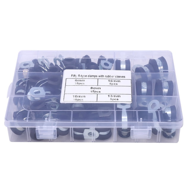R Type Clamp, High Reliability R Type Hose Clamp, High Toughness Building Industrial For Cable Petrochemical Vehicle