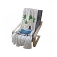 thumbnail image 4 of Happy Camper Soft Flannel Fleece Throw Blanket, Colorful Travel Cartoon Tropical Palm Trees with Retro Vehicle and Suitcase, Cozy Plush for Indoor and Outdoor Use, 60" x 80", Multicolor, by Ambesonne, 4 of 6