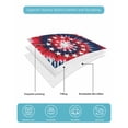thumbnail image 4 of Quilt King Size Bedding Set, Blue Red Tie-dye Reversible Summer Quilt 3 Pieces, Independence Day Stars Abstract Lightweight Bedspreads Coverlets with 2 Pillow Shams for All Seasons, 4 of 5