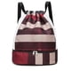 thumbnail image 1 of Hukapapa Mochila con cordón, Bolsa con cordón, Mochila con cordón, Mochila grande con separación en seco y húmedo, color rojo, 1 of 5