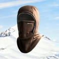 thumbnail image 2 of Aihuaihua Winter Warmth 2-in-1 Hat Face Mask Unisex Windproof & Warm Lined Balaclava Integrated Ear Protection Skiing Mask for Cold Weather, 2 of 8