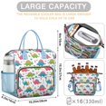 thumbnail image 5 of Dinosaur and Mountain Pattern Womens Lunch Box for Work,Insulated Large Lunch Bag for Tween and Teen,Loncheras Para Mujer,Leakproof Adult Lunch Bag for Work,Beach,Travel,Picnic,Camping, 5 of 7