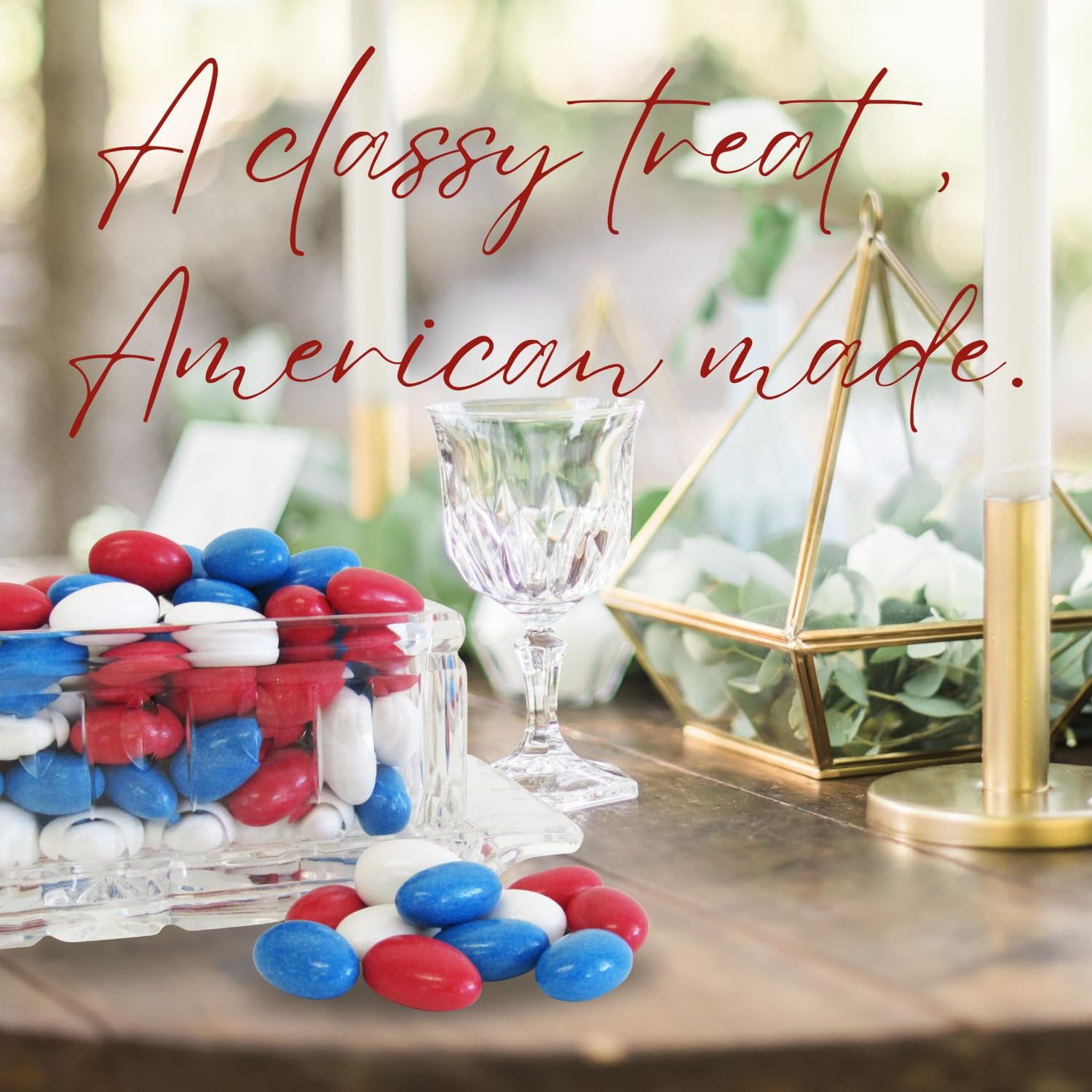 Patriotic Jordan Almonds Medley by Its Delish, 10 Lbs Bulk  Red White and Blue Candied Almonds  Fourth of July Party Decorations US Flag Colors - Bulk Vegan & Kosher Candy  Made in USA