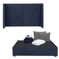 thumbnail image 1 of Box Base Cama Individual + Cabecera Milan Dicasa Azul Marino + Almohada 2Pack + Protector Cloud + Sábanas Softy, 1 of 8