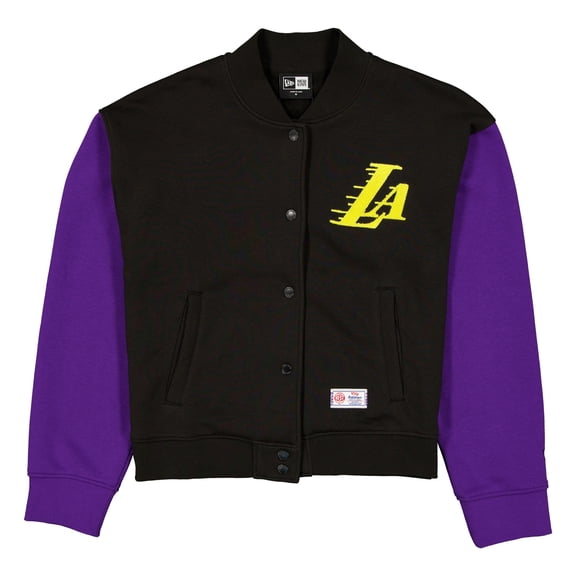 Women's New Era Purple/Black Los Angeles Lakers 2025/26 City Edition Full-Snap Fleece Jacket