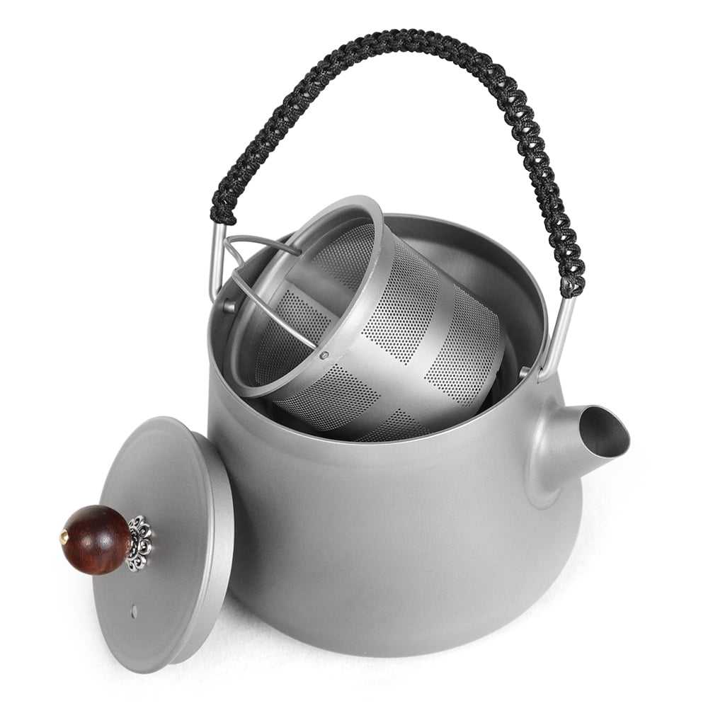 200ml Ultralight Camping Titanium Tea Kettle Coffee Pot for Outdoor