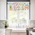 thumbnail image 2 of Pineapple Watermelon Valances for Windows Farmhouse Kitchen Curtains Valances Rod Pocket Valance Curtains for Kitchen Windows Summer Modern Fruit Watercolor Window Valances for Bathroom 54"x18", 2 of 6