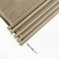 thumbnail image 5 of XtremepowerUS 4' x 12' ft Pool Fence See-Thru 5-Section Pool Fence Long Removable Child Safety Fence Barrier Pool Mesh Fence, Beige, 5 of 6