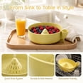 thumbnail image 4 of Self-Spinning Berry Washing Bowl with Drain Base, 360° Swirl Cleaner for Strawberries, Blueberries & Vegetables, Food-Grade Plastic, Quick-Drain & Colander Combo(Green), 4 of 8