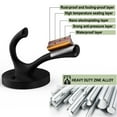 thumbnail image 5 of Tofiigrem Ganchos de Pared Negros Paquete de 6 Ganchos para Toallas y Abrigos Gancho Doble para Albornoz de Metal Resistente Ganchos para Sombreros montados en la Pared para cubículos Baño Cocina Arma, 5 of 5