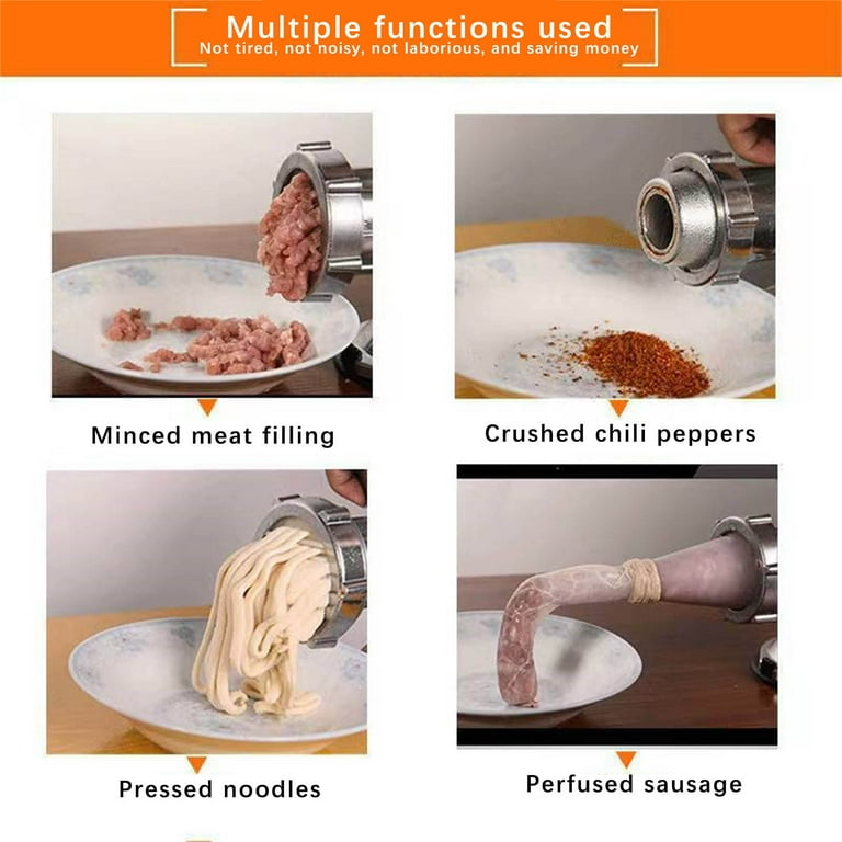 Snmubt Manual Meat Grinder Sausage Maker Table Mount Pork Mincer Sausage  Stuffer Funnel Make Homemade Burger Patties Hand Operated Kitchen Tool
