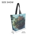 thumbnail image 4 of Large Canvas Bag 13.5x5.1x15 Inch Canvas Bag Shopping Canvas Bag Suitable For Outing Shopping Travel Out Of Large Capacity Storage Beautiful Magic Castle, 4 of 9