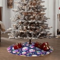 thumbnail image 4 of Rateoe Skull mushroom rainbow space Pattern Christmas Tree Skirt with Ties , Christmas Tree Decorations, Farmhouse Christmas Decor Xmas Holiday Decorations-36", 4 of 6