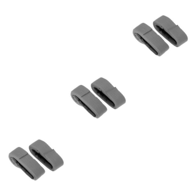 Goriertaly Adjustable Golf Trolley Webbing Straps Versatile Suitcase Tie Down Belt Gray 250x2.5cm 3Set