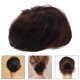 thumbnail image 5 of Peluca de moño de pelo sintético, peluca de moño, herramienta de placa para el cabello, peluca de postizo, café, 5 of 5