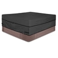 thumbnail image 1 of Housse de Spa Extérieure Imperméable et Résistante aux Intempéries 76 x 76 Pouces Renforcée Coupe-Vent 210D Robuste (Noir), 1 of 4