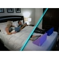 thumbnail image 2 of Bed Block Lifts the Sheets from Feet, Foam Support Wedge Blue, 15oz, Washable Cover, 2 of 5