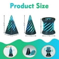 thumbnail image 3 of Impossible Cone 3pcs, 3D Printed Spiral Fidget Pyramid Pass Through Sculpture, Stress Relief Stocking Filler White Elephant Gift, 3 of 3