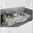 thumbnail image 6 of Flamingo Soft Flannel Fleece Blanket, Watercolor Island Composition Exotic Forest Leaves and Hibiscus Spring in Hawaii, Cozy Plush for Indoor and Outdoor Use, 50" x 70", Multicolor, by Ambesonne, 6 of 6