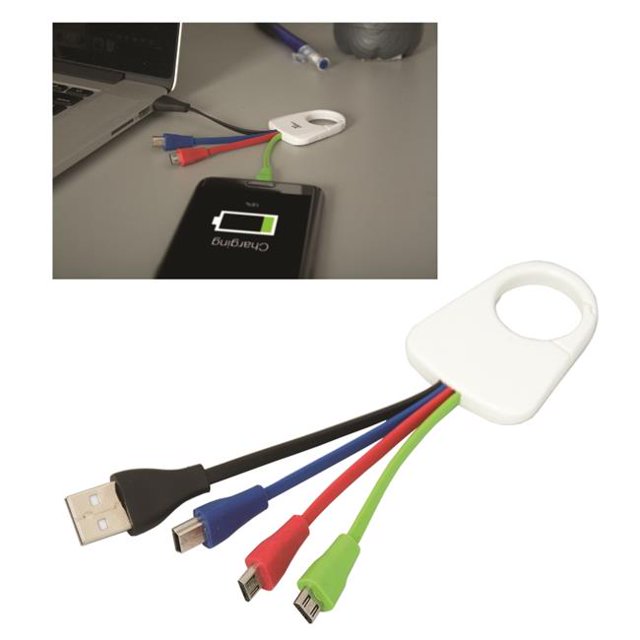 Debco CU7836 Tidy Syncronaut 4 in 1 Multi Adaptor - Multi colour
