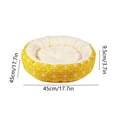 thumbnail image 3 of Tainini Dog Bed Comfortable Donut Cuddler Round Cat Bed Soft Washable Pet Cushion Bed,17.7x17.7in, 3 of 6