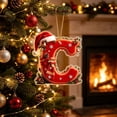 thumbnail image 6 of AZXY Christmas Letter Ornament, Acrylic Hanging Pendant Xmas Alphabet for Christmas Initial Ornament, Christmas Tree Decoration Hanging Pendant Xmas Gifts for Family (C), 6 of 7