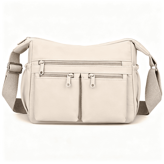 GASTROPOD Women Shoulder Handbag Roomy Multiple Pockets Bag Ladies Crossbody Purse Fashion Trendy Pocketbooks Nylon Crossbody Bags for Women