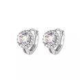thumbnail image 5 of 925 Silver,Gold Plated Hoop Earring for Women Fashion Cubic Zirconia Jewelry, 5 of 5
