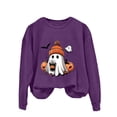 thumbnail image 4 of WZXFASHION Chandail à Capuchon Sans Capuche pour Femmes, Mode Décontractée, Imprimé, Col Rond, Vente Liquidation 2025, 4 of 4
