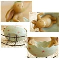 thumbnail image 6 of Kiaotime Vintage Rustic 5” Easter Laughing Bunny Rabbits Resin Figurine & Knick-Knack, 6 of 9