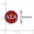 thumbnail image 2 of Sterling S. LogoArt Alpha Sigma Alpha Enameled Post Earrings Sterling Silver Earrings, 2 of 2