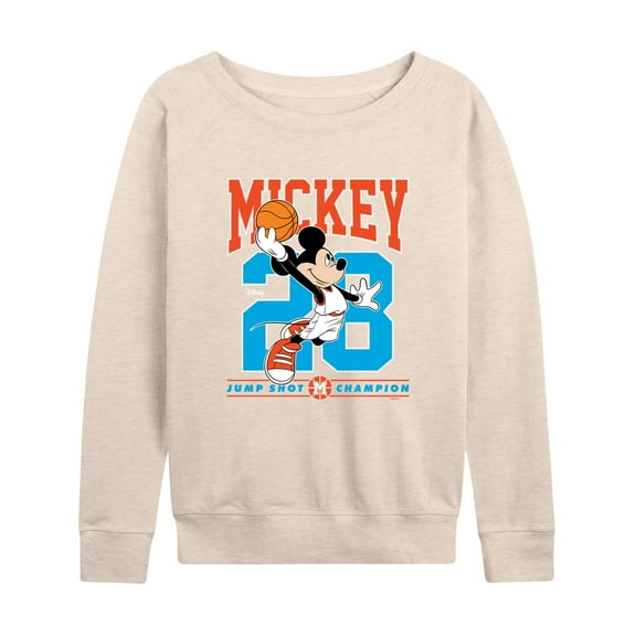 Disney - Mickey Jump Shot - Women's Lightweight French Terry Long Sleeve Shirt