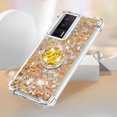 thumbnail image 5 of Funda para Xiaomi POCO F5 Pro 5G con Brillo Líquido Flotante, Purpurina, Parachoques y Anillo Giratorio Soporte, 5 of 5